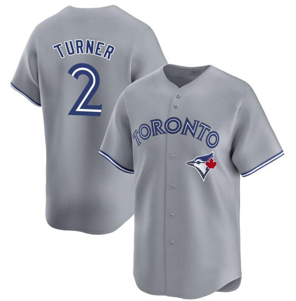 Toronto Blue Jays #2 Justin Turner Gray Puhics Cool Base Stitched Jersey