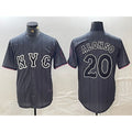 New York Mets #20 Pete Alonso Grey Puhics 2024 City Connect Cool Base Stitched Jersey