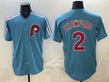 Philadelphia Phillies #2 Justin Crawford Blue Puhics Cool Base Stitched Jersey