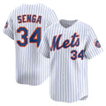 New York Mets #34 Kodai Senga White Puhics Home Limited Player Jersey