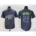 Tampa Bay Rays #21 Jonny DeLuca Charcoal Puhics 2024 City Connect Limited Stitched Jersey 2