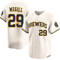 Milwaukee Brewers #29 Trevor Megill Cream Puhics 2025 Limited Stitched Jersey