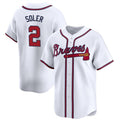 Atlanta Braves #2 Jorge Soler White Puhics 2024 Home Limited Stitched Jersey