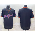 New York Mets Blank Black Puhics 2025 Spring Training Stitched Jersey