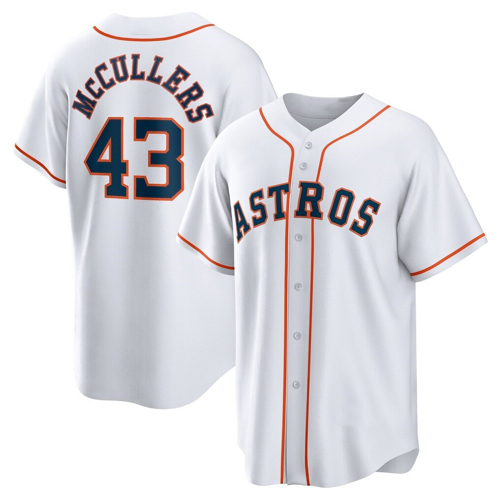 Houston Astros #43 Lance McCullers Jr. White Puhics Home Replica Jersey
