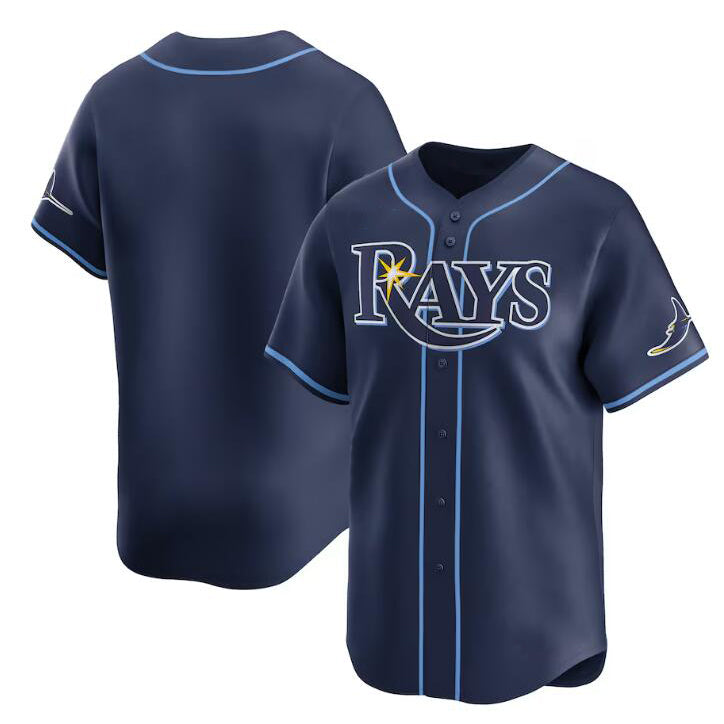 Tampa Bay Rays Blank Navy Puhics Away Limited Stitched Jersey