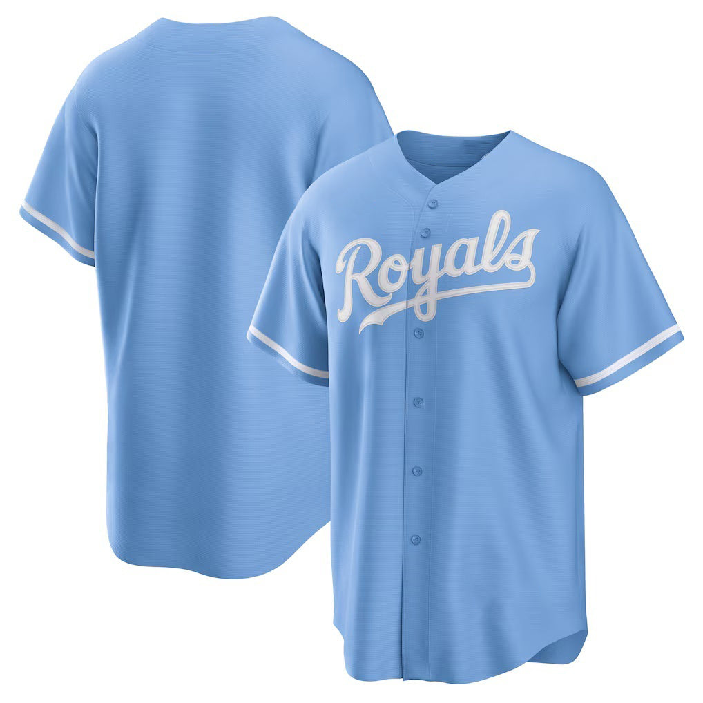Kansas City Royals Light Blue Puhics Alternate Replica Team Logo Jersey