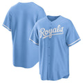 Kansas City Royals Light Blue Puhics Alternate Replica Team Logo Jersey