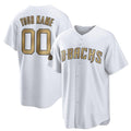 Custom Arizona Diamondbacks Active Player White Puhics 2022 All-Star Cool Base Stitched Jersey