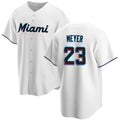 Miami Marlins #23 Max Meyer White Puhics Cool Base Stitched Jersey