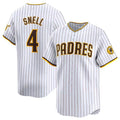 San Diego Padres #4 Blake Snell White Puhics 2024 Home Limited Stitched Jersey
