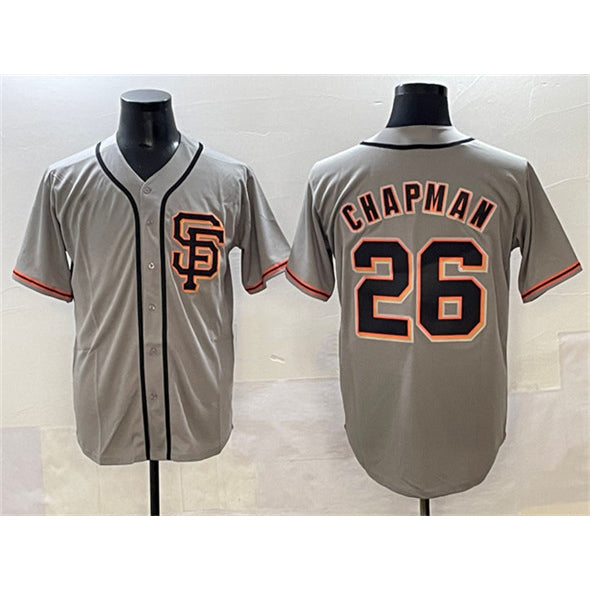 San Francisco Giants #26 Matt Chapman Gray Puhics Cool Base Stitched Jersey