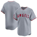 Los Angeles Angels Blank Gray Puhics Away Limited Stitched Jersey