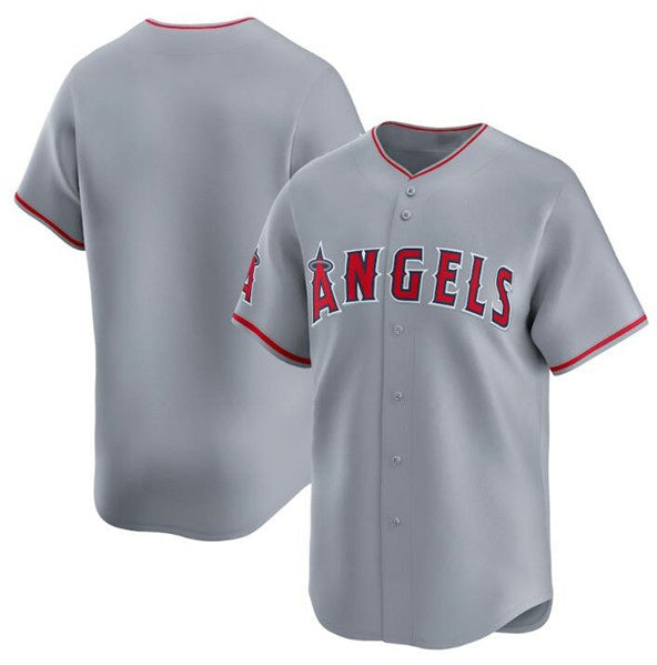 Los Angeles Angels Blank Gray Puhics Away Limited Stitched Jersey