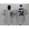Chicago White Sox #74 Eloy Jimenez 2021 Cream Puhics Field of Dreams Name Cool Base Stitched Jersey