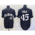 New York Yankees #45 Gerrit Cole Black Puhics 'Gothic Legacy Edition' Vapor Premier Limited Stitched Jersey
