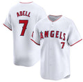 Los Angeles Angels #7 Jo Adell White Puhics Home Limited Stitched Jersey