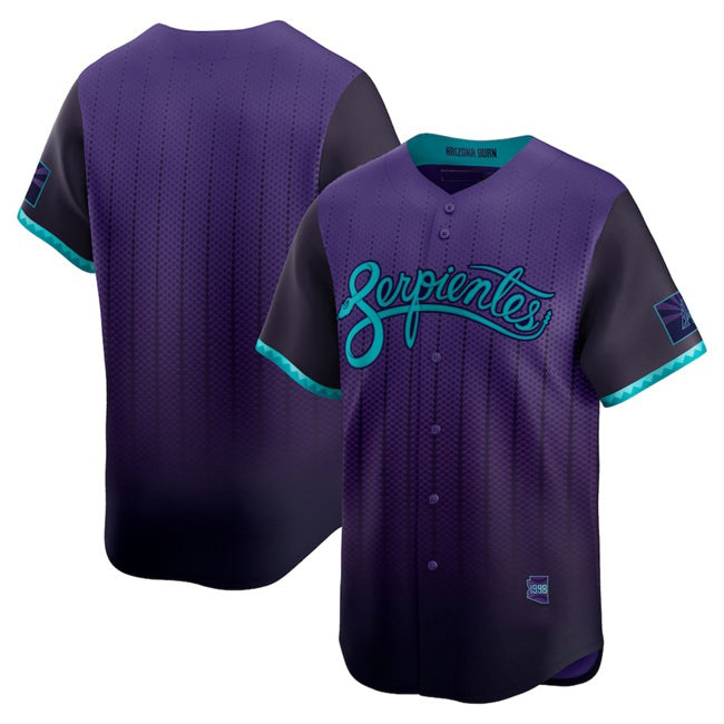 Arizona Diamondbacks Blank Purple Puhics 2025 City Connect Limited Stitched Jersey