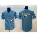 Toronto Blue Jays Team Big Logo Blue Puhics 2025 World Series Home Cool Base Stitched Jersey