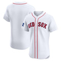 Boston Red Sox White Puhics Home Elite Patch Jersey