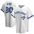 Toronto Blue Jays #30 Alejandro Kirk White Puhics Home Cooperstown Collection Player Jersey