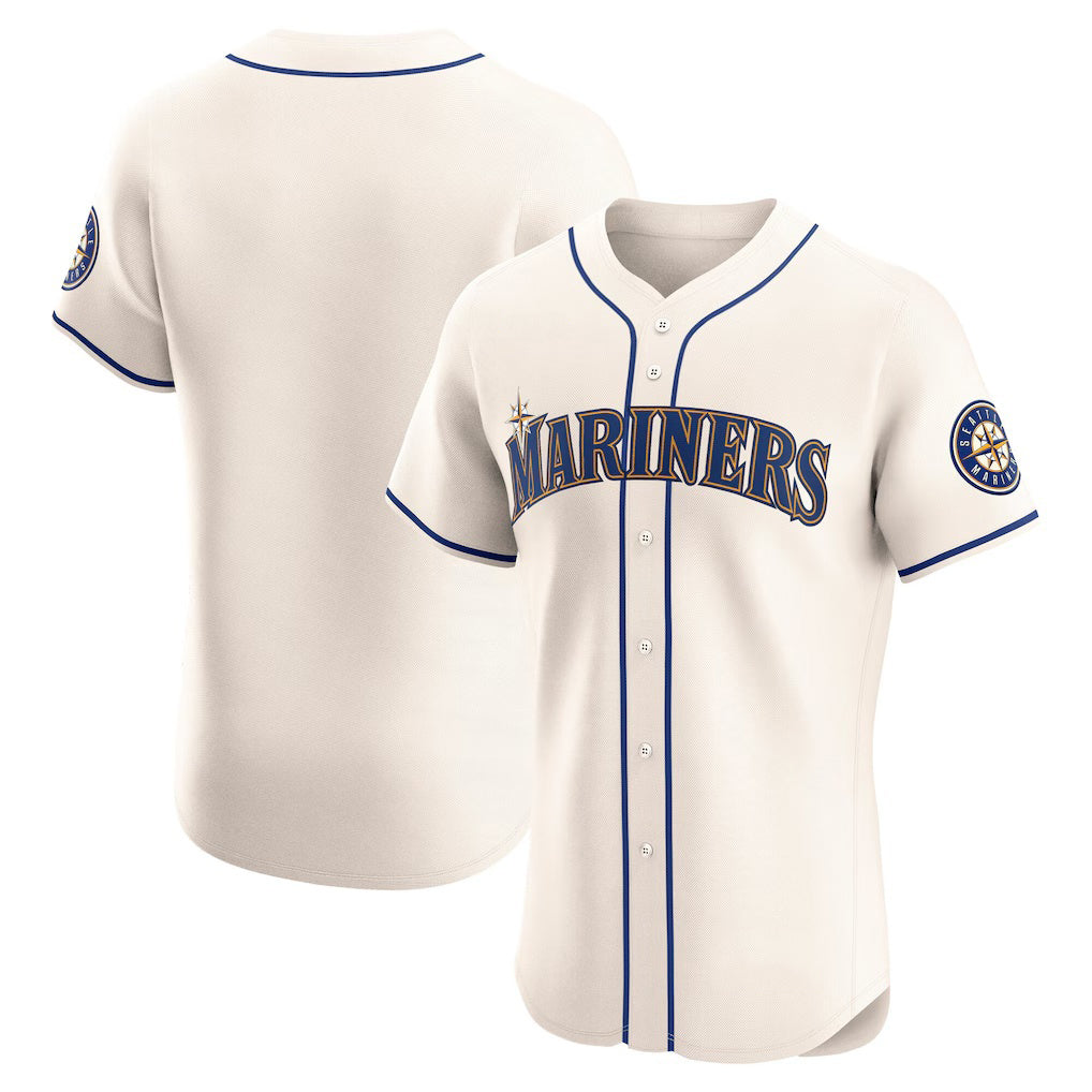 Seattle Mariners Cream Puhics Alternate Elite Jersey