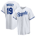 Kansas City Royals #19 Michael Massey White Puhics Home Replica Jersey