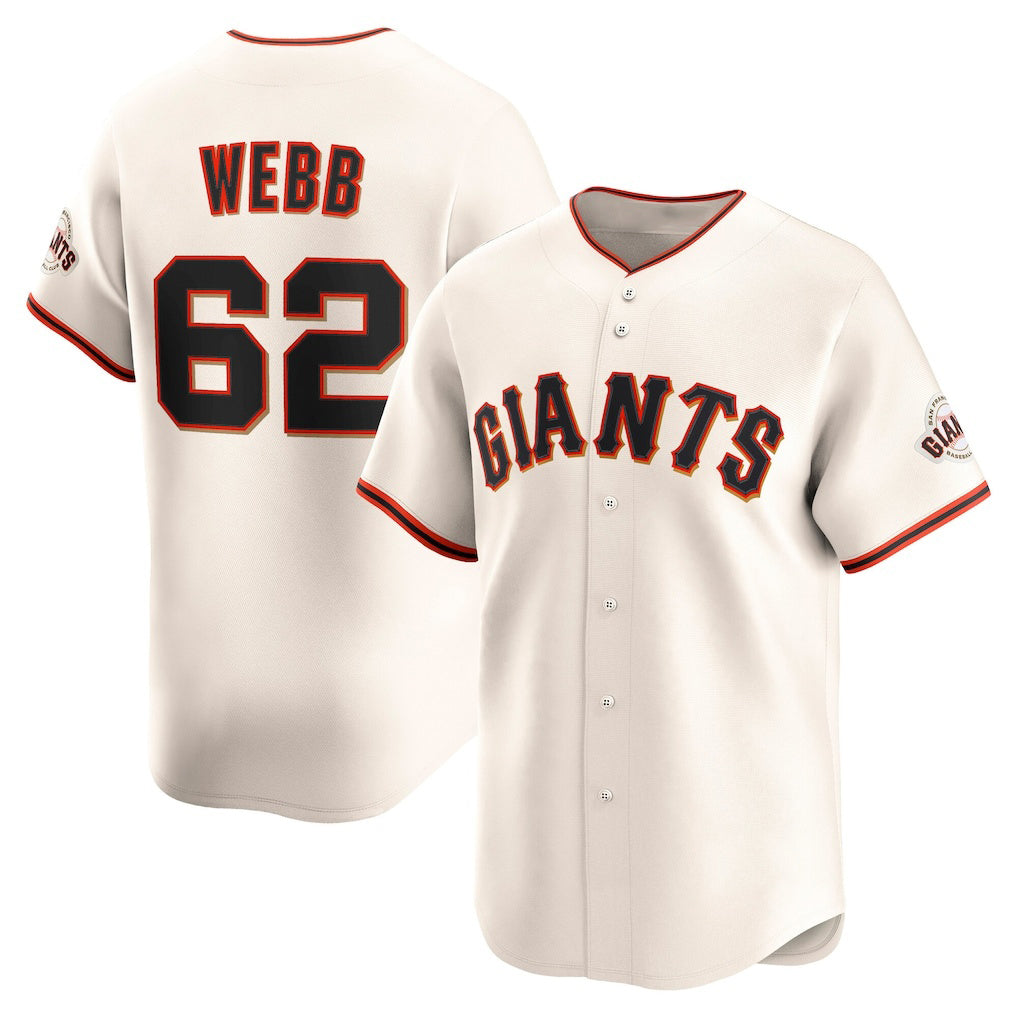 San Francisco Giants #62 Logan Webb Cream Puhics Home Limited Player Jersey