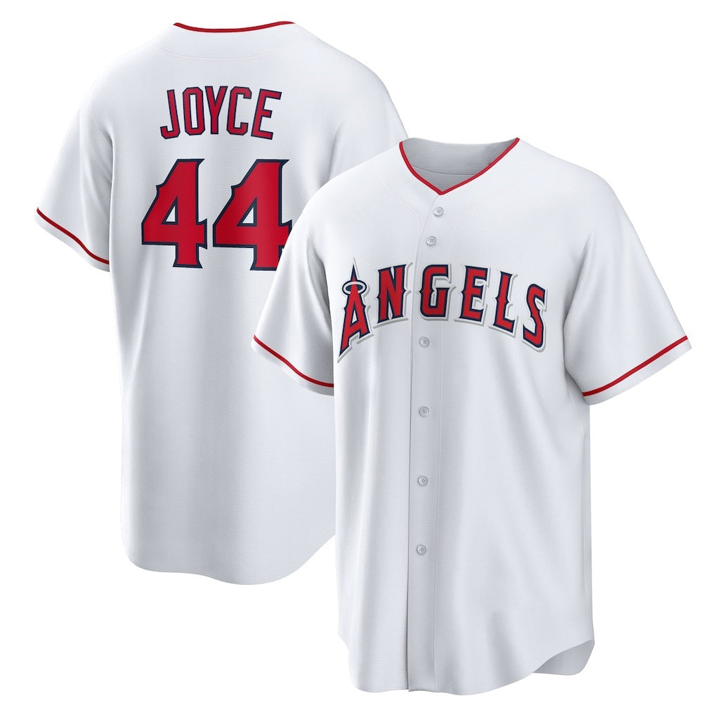 Los Angeles Angels #44 Ben Joyce White Puhics Home Replica Jersey