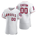 Custom Los Angeles Angels White Puhics 2020 Stitched Flex Base Jersey