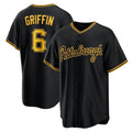 Pittsburgh Pirates #6 Konnor Griffin Black Puhics Alternate Replica Jersey
