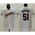 San Diego Padres #51 Trevor Hoffman White Puhics Pinstripe Jersey