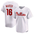 Philadelphia Phillies #16 Brandon Marsh White Puhics Home Limited Player Jersey