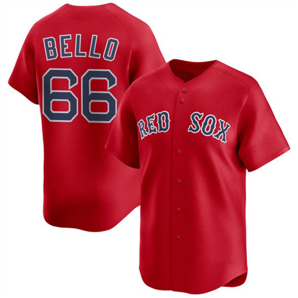Boston Red Sox #66 Brayan Bello Red Puhics 2024 Alternate Limited Stitched Jersey