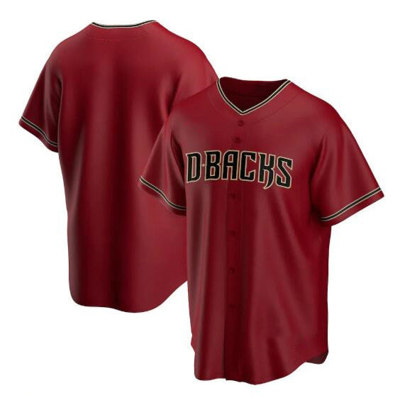 Arizona Diamondbacks Blank Red Puhics Cool Base Stitched Jersey