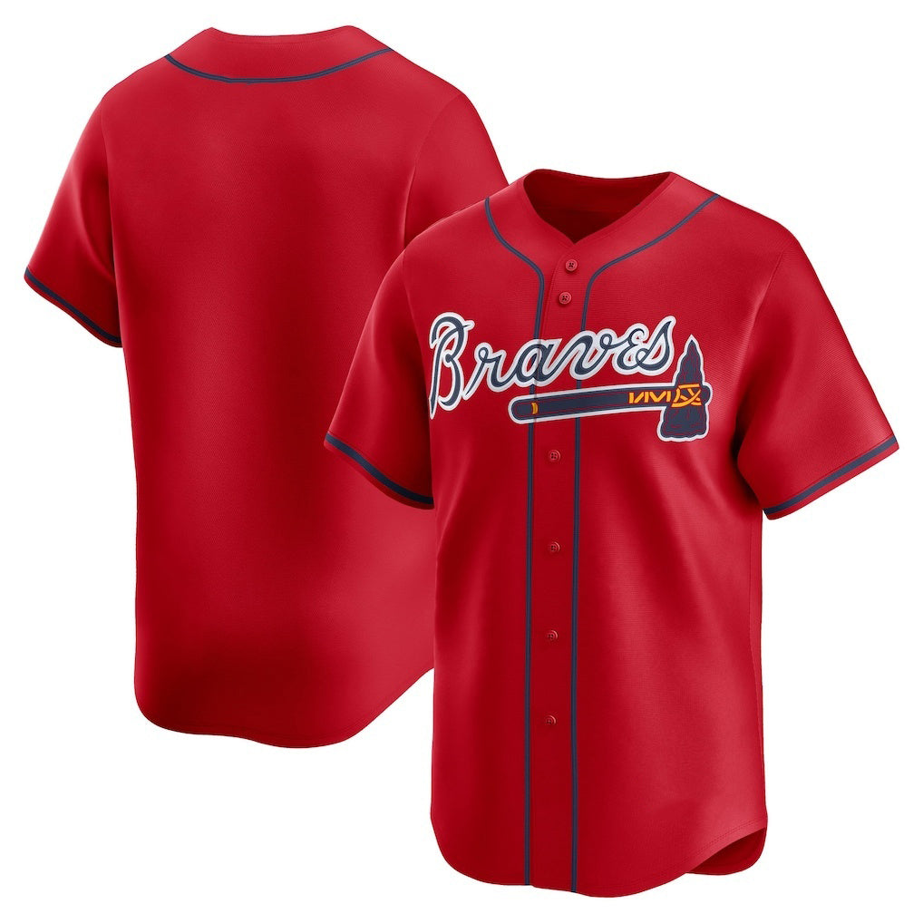Atlanta Braves Red Puhics Alternate Limited Jersey