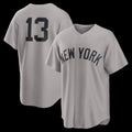 New York Yankees #13 Jazz Chisholm Jr. Gray Puhics Road Replica Jersey 2