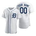 Custom Detroit Tigers White Puhics 2020 Stitched Flex Base Jersey