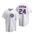 Chicago Cubs #24 Joc Pederson White Puhics Replica Home Jersey