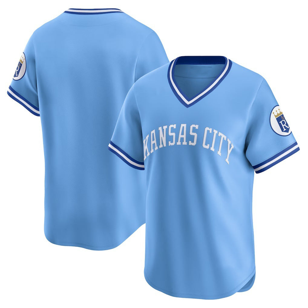 Kansas City Royals Light Blue Puhics Cooperstown Collection Limited Jersey