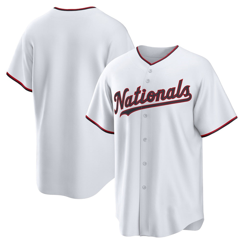 Washington Nationals White Puhics Home Replica Jersey