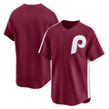 Philadelphia Phillies Maroon Puhics Throwback Cooperstown Collection Limited Jersey