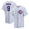 Chicago Cubs #9 Miguel Amaya White Puhics Home Replica Jersey