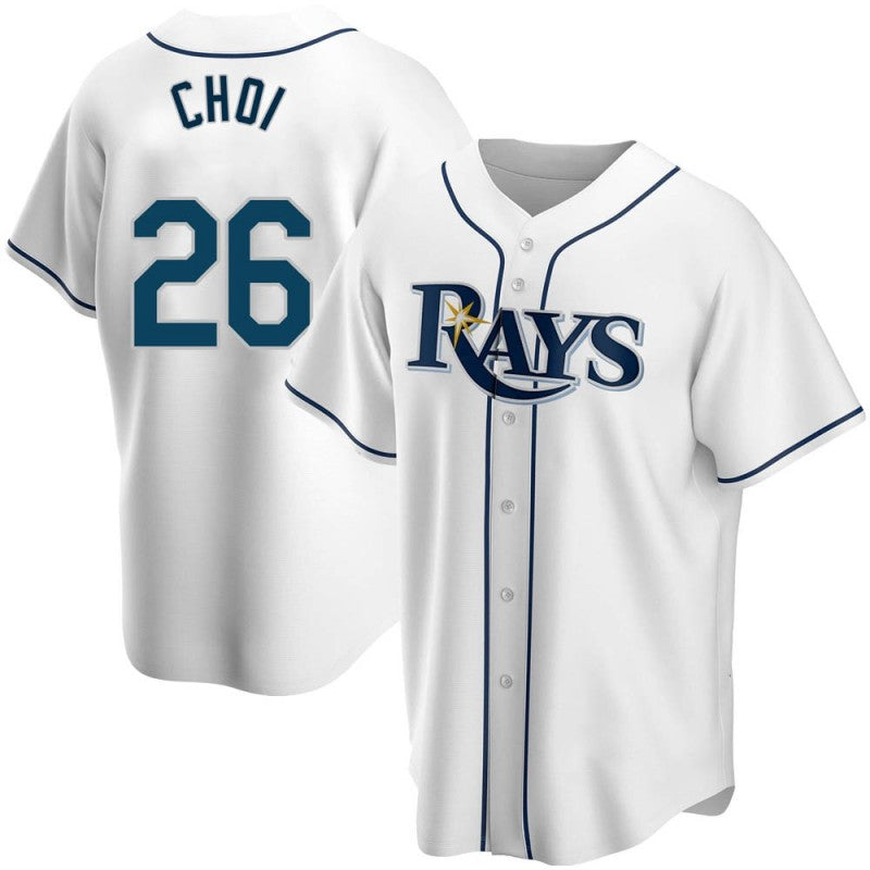 Tampa Bay Rays #26 Ji-Man Choi Replica White Puhics Home Jersey