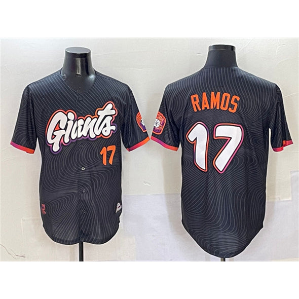 San Francisco Giants #17 Heliot Ramos Anthracite Puhics 2025 City Connect Limited Stitched Jersey