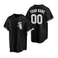 Custom Chicago White Sox Black Puhics Stitched Cool Base Jersey
