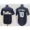 Philadelphia Phillies #10 J.T. Realmuto Black Puhics Lights Out Limited Stitched Jersey