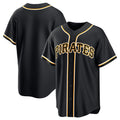 Pittsburgh Pirates Blank Black Puhics Out Stitched Jersey