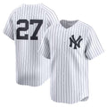 New York Yankees #27 Giancarlo Stanton White Puhics Home Limited Player Jersey 2