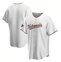 Washington Nationals White Gold Puhics 2019 World Series Champions Blank Cool Base Jersey
